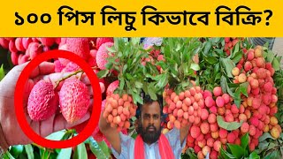 রাজশাহী ও দিনাজপুরের লিচু দেখুন কিভাবে বিক্রি হয়? Litchi fruit wholesale market  badamtoli |