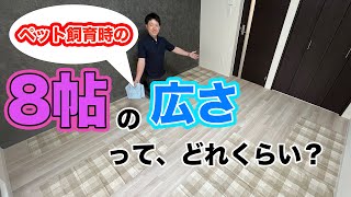 ペットを飼育する際の8帖(8畳)の広さってどれくらい？