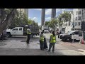 San Diego Police clear problem area in front of tour guide company in downtown