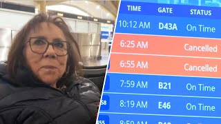 Stranded traveler spent night at DCA as flight cancellations continue amid shutdown talks | NBC4 DC