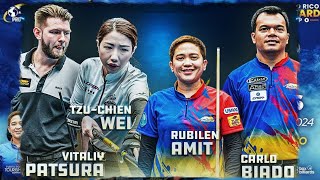 CARLO BIADO RUBILEN AMIT VS WEI TZU CHIEN  VITALIY PATSURA - PUERTO RICO 2024 HIGHLIGHTS