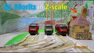 Siku Zug und Schweizer modelbahn in Z - Swiss Model Trains - Zwitserse modelbaan