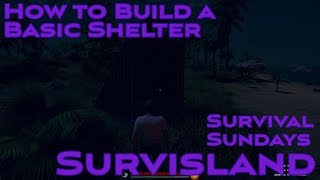 Survival Sundays - Survisland - How to Build a Basic Shelter