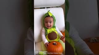 Our little boy first halloween!🥑🎃He’s almost 7 months now🥰 #halloween #halloween2022 #baby #cute