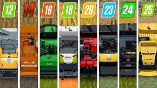 Fs12 Vs Fs14 Vs Fs16 Vs Fs18 Vs Fs20 Vs Fs23 Vs Fs24? Vs Fs25? | Big Harvester Use | Timelapse