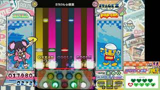 [pop'n music Jam\u0026Fizz] ミラクル☆喫茶 EX 正規/鏡 クリア 手元付き