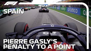 From A Penalty To A Point: Pierre Gasly's Eventful 2021 Spanish Grand Prix