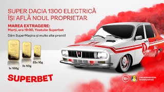 LIVE, 19:00: Dăm prima DACIA 1300 ELECTRICĂ din lume!