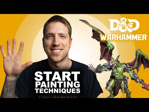 Which technique is used in miniature painting?