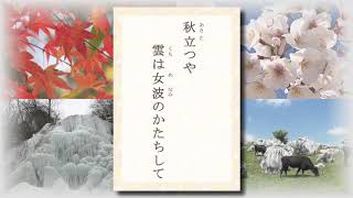 テレビ愛媛「きょうの俳句」「秋立つや雲は女波のかたちして」田島和生作　2017年8月7日放送（No.146）