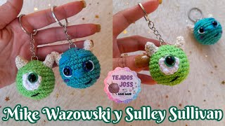 Mike Wazowski and Sulley Sullivan amigurumi Monsters Inc