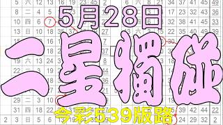 【539鬼谷子】5月28日 今彩539版路 二星獨碰 獨家孤碰版路 完美流出