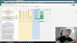 Quick tutorial on how to use an IV spreadsheet.