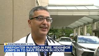 UNC doctor jumps in to help neighbor out of burning home