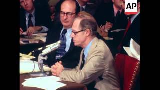 Howard Hunt testifying before the Watergate committee