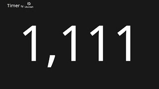 1111 Second Countup Timer