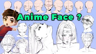 How To Draw Anime Face (From Any Angle) With Anatomy