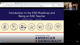Introduction to the EAD Roadmap and Being an EAD Teacher: PD session