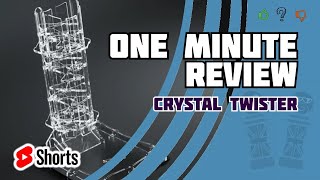 Crystal Twister Dice Tower | 1 Minute Review |  #Shorts