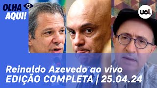 Reinaldo Azevedo analisa caso de Bolsonaro em embaixada arquivado e mais notícias ao vivo | ÍNTEGRA