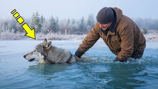 He saved a drowning wolf, risking his life, and then something shocking happened!