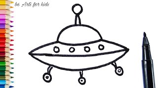 How To Draw Spaceship Easy