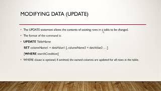 DML (insert, update, delete) , TCL (rollback, commit) in Sql