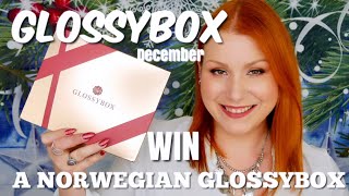 GLOSSYBOX DECEMBER 2019 SUBSCRIPTION UNBOXING - giveaway now closed