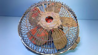 Restoration Of Old Rusty Antique Broken Fan \u0026 Testing