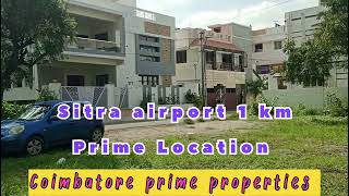 10.25 Cent for sale / COIMBATORE/ Sitra Airport/Avinashi main Rd 100 mtrs /Near KMCH /Plot : 90x50 /