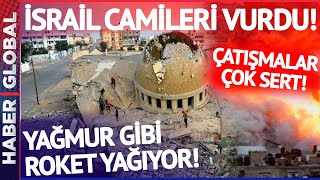 Kudüs'ten Canlı Yayın! İsrail 2 Camiyi Vurdu! Filistin Roket Yağdırdı! İşte Savaşta Son Durum
