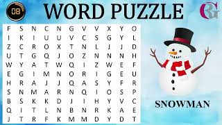 ❄️ WORD SEARCH: WINTER SEASON ❄️ | Can You Find Them All? 🔍 Snowy Challenge for Sharp Minds! 🌨️