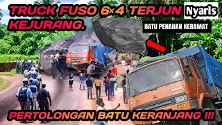 GEEPS‼️FUSO TRUCK 6×4 220PS LOAD OF 30 TONS OF FERTILIZER ALMOST ENTERED A RAGH || STUCK