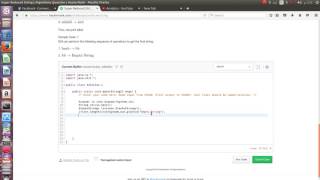 Super Reduced string java challenge hackerRank using a stack