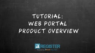 Register Tutorial #19 – Products Overview