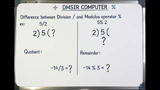 Division vs Modulus Operator – Explained in 60 Seconds!
