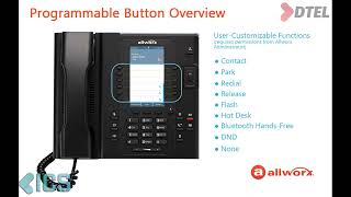 Allworx Verge IP Phones Programmable Buttons DTEL