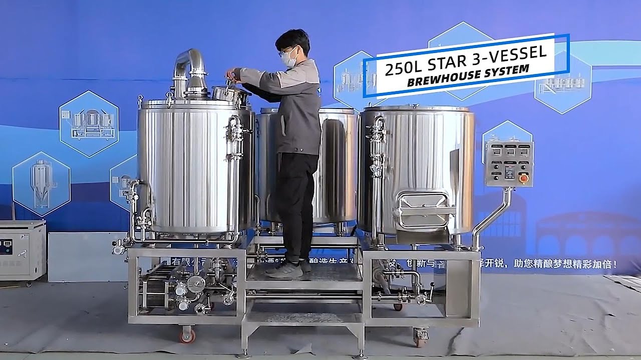 Carry Brewtech S Newly Released 250l 3 Vessel Brewhouse Youtube