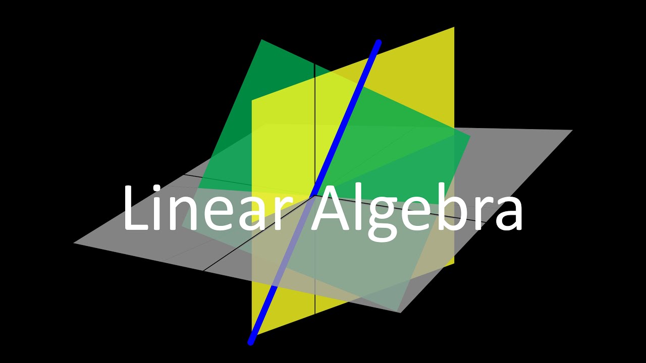 Math For Machine Learning - Linear Algebra (線性代數) - YouTube