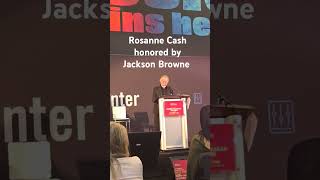 @rosannecashmgmt Rosanne Cash honored by @jacksonbrowneofficial #namm2025