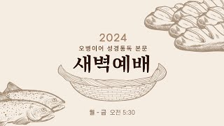 수지선한목자교회 20241212 오병이어 성경통독 본문 새벽예배 - 김우진 목사(히브리서 1-6장) l ✅새벽예배시간 변경 [오전 5:00 👉 오전 5:30]으로