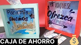 COMO HACER HUCHA O ALCANCÍA | CAJA DE AHORRO. FÁCIL. DIY