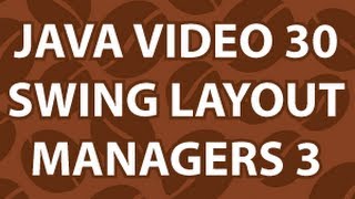 Java Video Tutorial 30