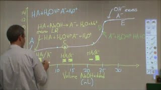 Breaking down a WA/SB titration curve