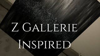 (DIY) glitter canvas🤍Z Gallerie Inspired Wall Art🤍 tutorial