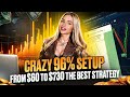 CRAZY 96% SETUP From $60 To $730 The BEST STRATEGY for BINARY OPTIONS TRADING 2024