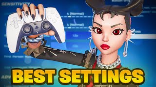 *NEW* Best Controller Settings + Sensitivity For Fortnite Chapter 7! (PS4/PS5/XBOX/PC)