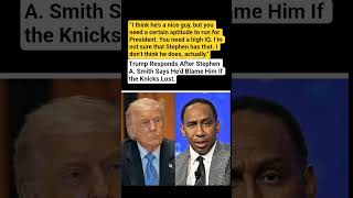 Trump Fires Back at Stephen A. Smith! #shorts