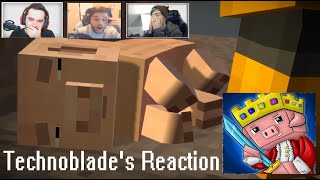 Technoblade vs Other YouTubers Reaction To Reuben's Death (Minecraft: Story Mode)