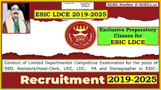 #syllabus #esic #ldce #notification #2024 for the #posts of #sso #asst #udc #ldc #pa #steno #best